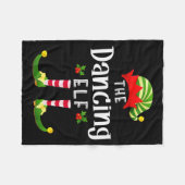 Couverture Polaire Dancing Christmas Elf Matching Pajama X-mas Party (Devant (Horizontal))