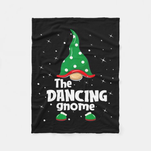 Couverture Polaire Dancing Gnome Family Matching Christmas Funny Paja (Devant)