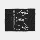 Couverture Polaire Dancing Skeleton Dry Bones Come Alive Christian Ha (Devant (Horizontal))