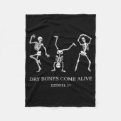 Couverture Polaire Dancing Skeleton Dry Bones Come Alive Christian Ha (Devant)