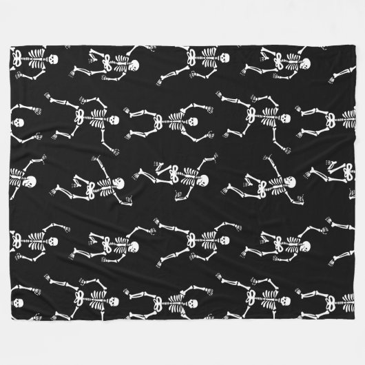 Couverture Polaire Dancing Skeletons Halloween Plush (Devant (Horizontal))