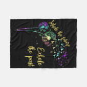 Couverture Polaire Dandelion Femmes Inhale L'Avenir Exhale Le Passé (Devant (Horizontal))