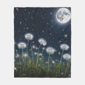 Couverture Polaire Dandelions En Lumière Lune (Devant)
