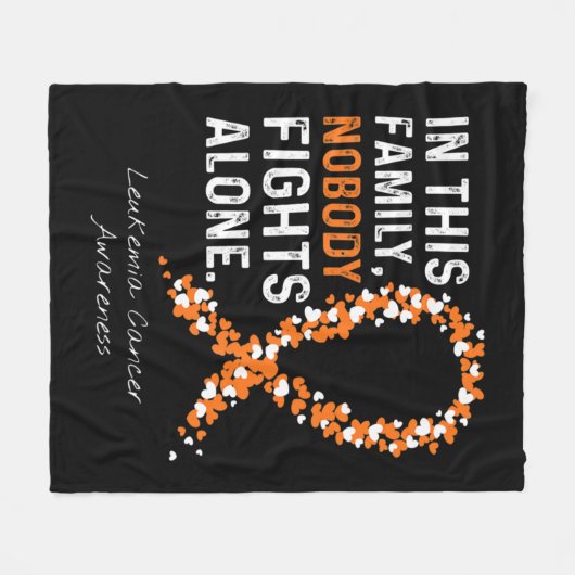 Couverture Polaire Dans Cette Famille Personne ne combat seul Leucémi (Devant (Horizontal))