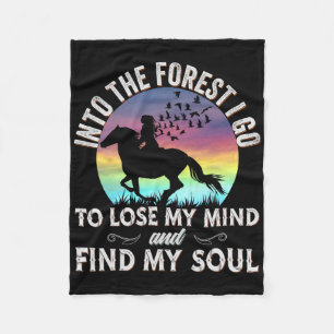 Couverture Polaire Dans La Forêt Je Va Horseck Équitation Cheval Love