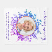 Couverture Polaire Dans l'amour Mémoire Purple Eucalyptus Mémorial Ph (Devant (Horizontal))