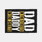 Couverture Polaire Dans Les Rues Papa Dans Les Feuilles Père39s Jour (Devant (Horizontal))