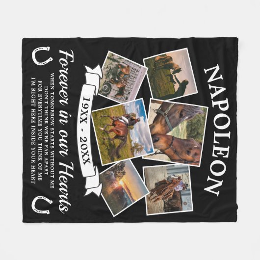 Couverture Polaire Dans Love Memory Horse (Devant (Horizontal))