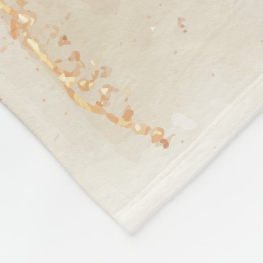 Couverture Polaire Dans Love Memory Peach et Gold Funeral (Coin)