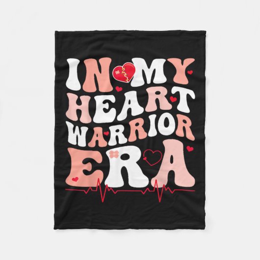 Couverture Polaire Dans Mon Coeur Guerrier Époque Chd Coeur Maladie D (Devant)