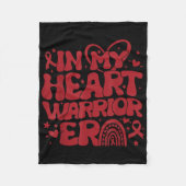 Couverture Polaire Dans Mon Coeur Guerrier Époque Maladie cardiaque S (Devant)