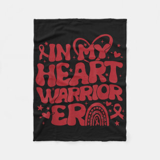 Couverture Polaire Dans Mon Coeur Guerrier Époque Maladie cardiaque S