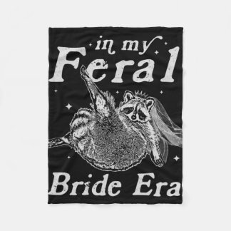 Couverture Polaire Dans Mon Era Feral Mariée Raccoon Chemise Funny Fe