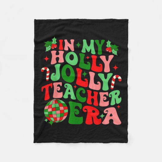 Couverture Polaire Dans Mon Holly Xmas Jolly Professeur Era Vibes C (Devant)