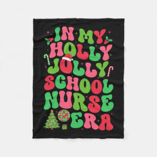 Couverture Polaire Dans Mon Holly Xmas Jolly School Nurse Era Noël