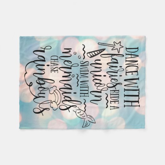 Couverture Polaire Danse avec les fées (Devant (Horizontal))