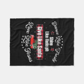 Couverture Polaire Danse Comme Frosty Shine Comme Rudolph Love Comme  (Devant (Horizontal))