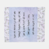 Couverture Polaire Danse comme personne ne regarde (Devant (Horizontal))