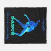 Couverture Polaire Danse Comme personne ne regarde Abstrait (Devant (Horizontal))