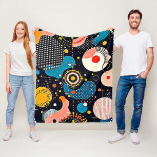 Couverture Polaire Danse cosmique Abstraite