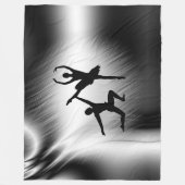 Couverture Polaire Danse de couple de ballet (Devant)