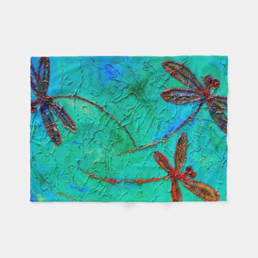 Couverture Polaire Danse de libellule (Devant (Horizontal))