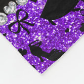 Couverture Polaire Danse de salon pourpre de parties scintillantes (Coin)