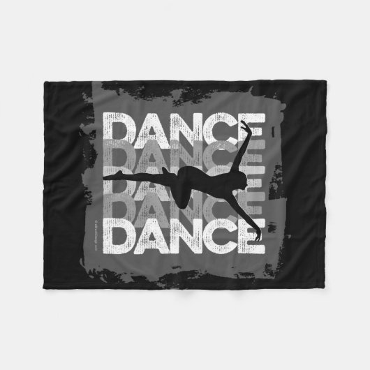 Couverture Polaire Danse et Lettres (danse) (Devant (Horizontal))
