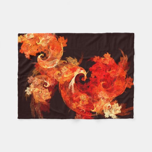 Couverture Polaire Danse Feux d'artifice Art Abstrait (Devant (Horizontal))