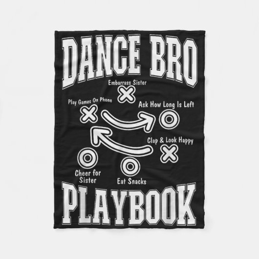 Couverture Polaire Danse Frère Playbook Comp Dansant Drôle Fier Da (Devant)