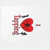 Couverture Polaire Danse I Heart Tap (Devant (Horizontal))