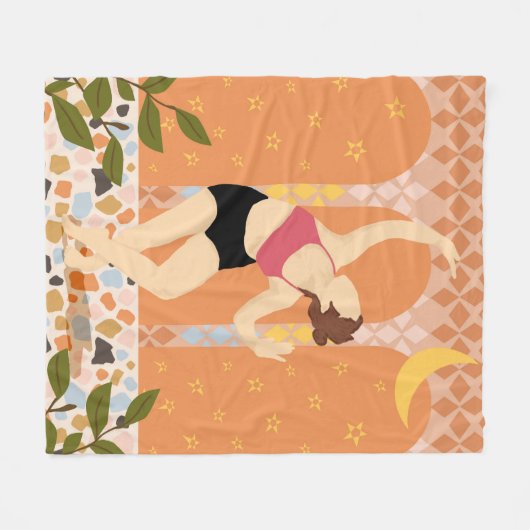 Couverture Polaire Danse Lune (Devant (Horizontal))