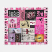 Couverture Polaire Danse - ma passion Ballet Danser Ballerinas Girl (Devant (Horizontal))