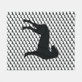 Couverture Polaire Danse noire (Devant (Horizontal))