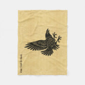 Couverture Polaire Danse Norse Raven (Devant)