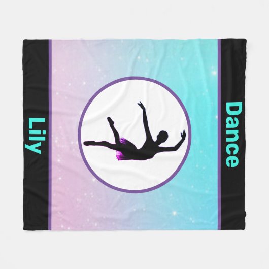 Couverture Polaire Danse Pastel Fleece Blanche (Devant (Horizontal))