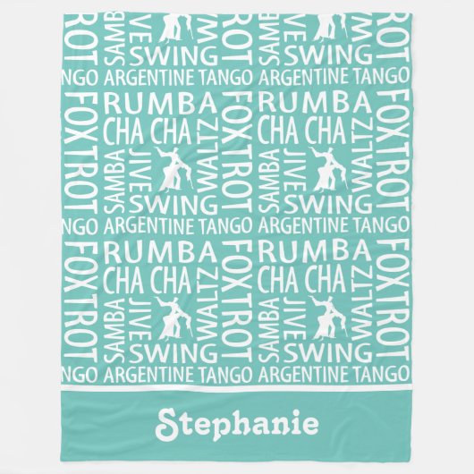 Couverture Polaire Danse personnalisée en salle de bal (Devant)