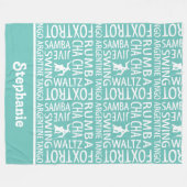 Couverture Polaire Danse personnalisée en salle de bal (Devant (Horizontal))