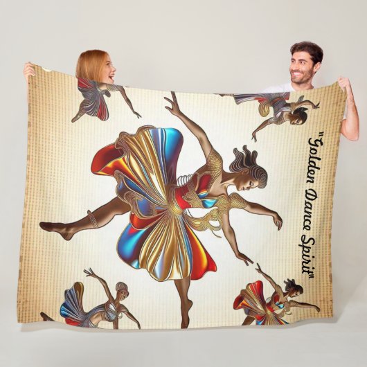 Couverture Polaire "Danse pour Inspirer les Âmes" (En situation)
