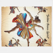 Couverture Polaire "Danse pour Inspirer les Âmes" (Devant (Horizontal))