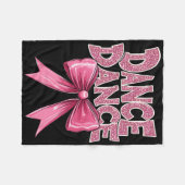 Couverture Polaire Danse Rose Danse Bow Cute Ballet Considérant Cl Gi (Devant (Horizontal))