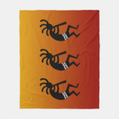 Couverture Polaire Danse Sud-Ouest Kokopelli Desert Sunset (Devant)