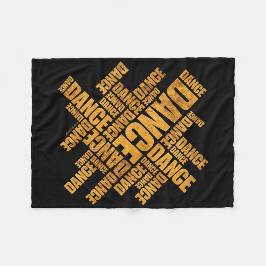 Couverture Polaire Danse typographique (Devant (Horizontal))