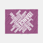 Couverture Polaire Danse typographique (Devant (Horizontal))