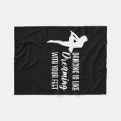 Couverture Polaire Danser Est Comme Rêver (Devant (Horizontal))