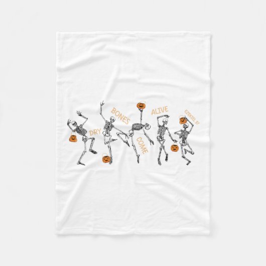 Couverture Polaire Danser Skeleton Bible Vernis Dry Bones Venez Vivan (Devant)