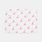 Couverture Polaire Danseur classique de conte de fées. Ballerine rose (Devant (Horizontal))
