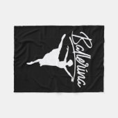 Couverture Polaire Danseur de Ballerina (Devant (Horizontal))