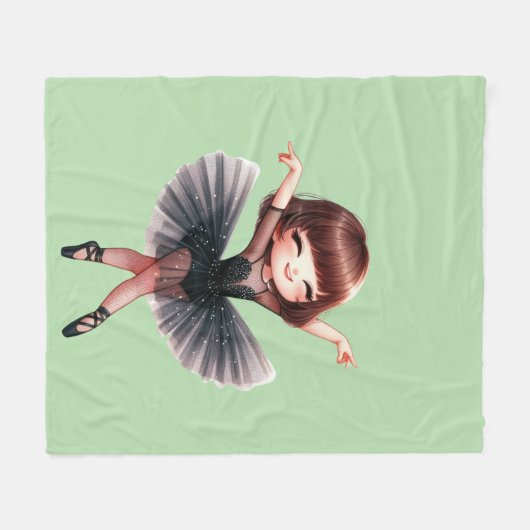 Couverture Polaire Danseur de ballet (Devant (Horizontal))