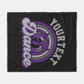 Couverture Polaire Danseur de ballet AJOUTER DU TEXTE Danse classique (Devant (Horizontal))